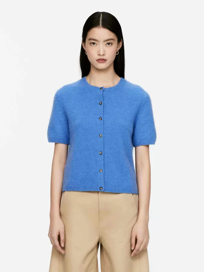 Alpaca-Wool Blend Cardigan