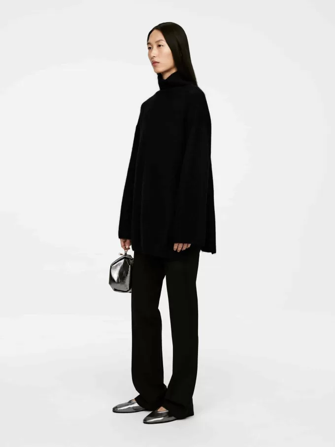 Alpaca-Wool Blend Chimney Jumper