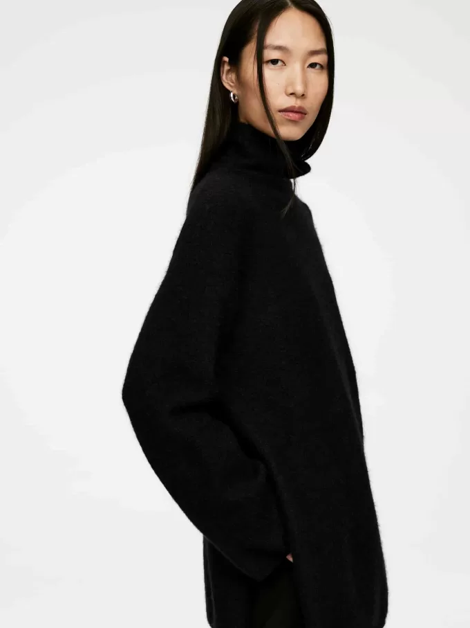 Alpaca-Wool Blend Chimney Jumper
