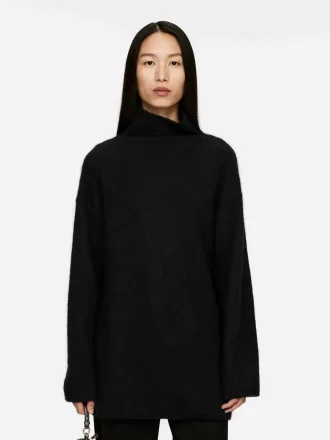Alpaca-Wool Blend Chimney Jumper