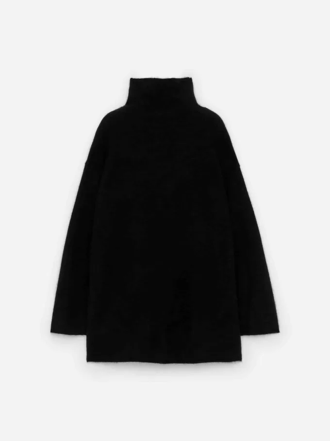 Alpaca-Wool Blend Chimney Jumper