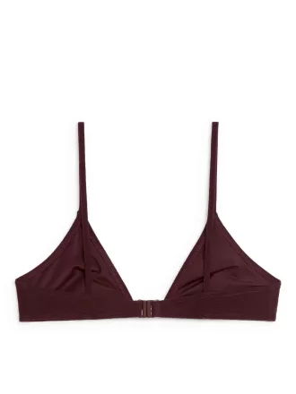 Bead-Detail Bikini Top