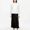 Bias-Cut Satin Skirt