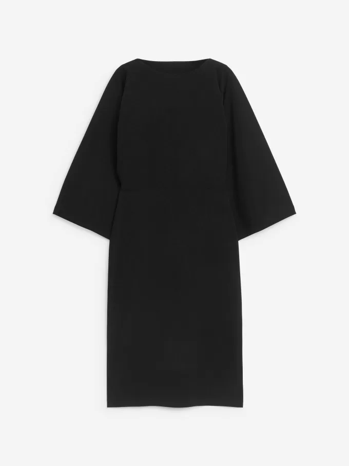 Boat-Neck Midi Dress