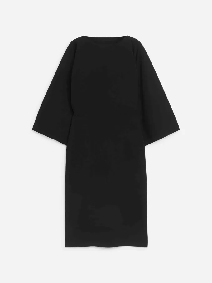 Boat-Neck Midi Dress