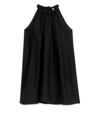 Bow Linen Dress