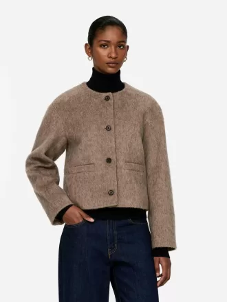 Brushed Wool-Blend Jacket Brushed Wool-Blend Jacket