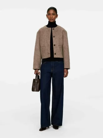 Brushed Wool-Blend Jacket Brushed Wool-Blend Jacket