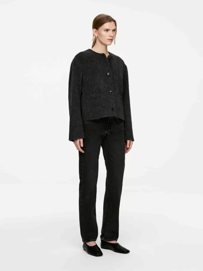 Brushed Wool-Blend Jacket