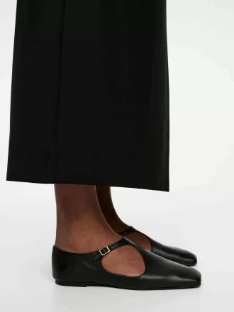 Buckled Leather Flats