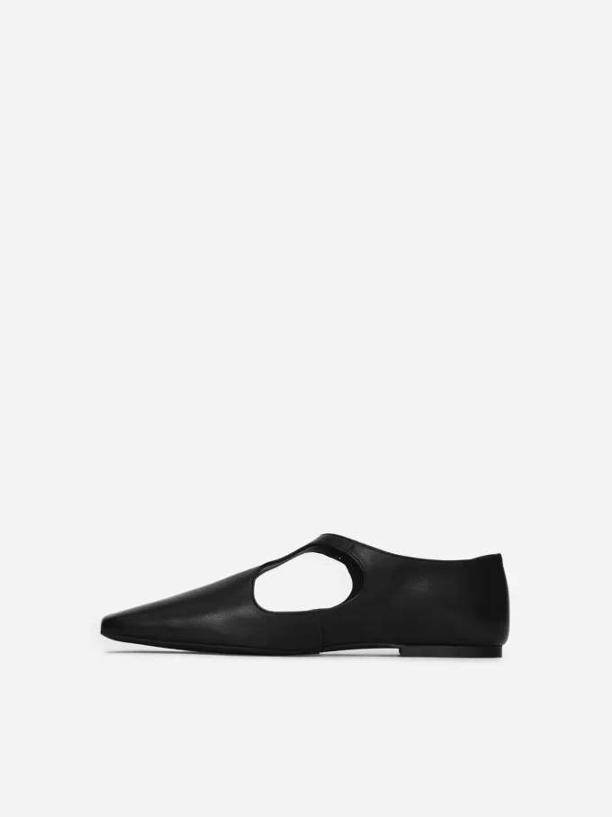 Buckled Leather Flats