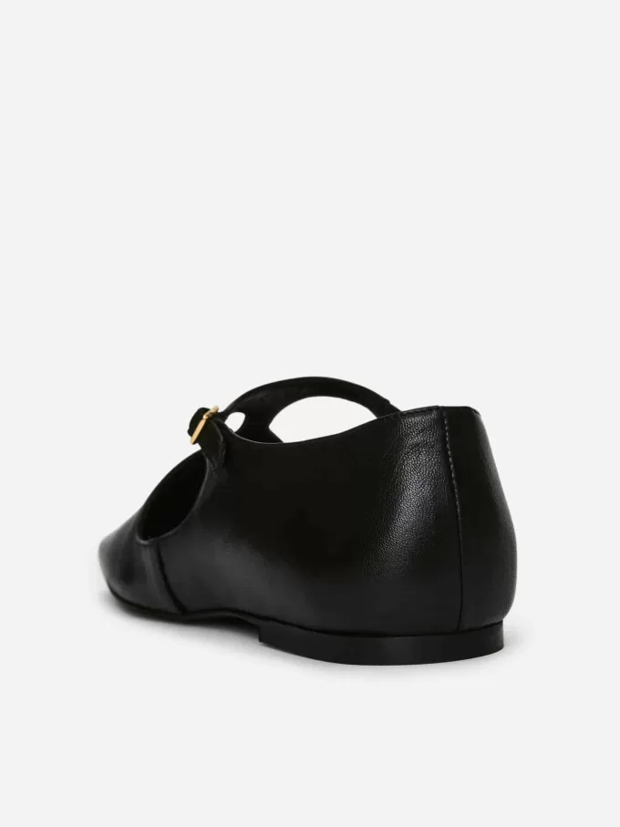 Buckled Leather Flats