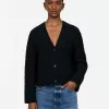 Cable-Knit Wool Cardigan