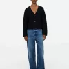 Cable-Knit Wool Cardigan