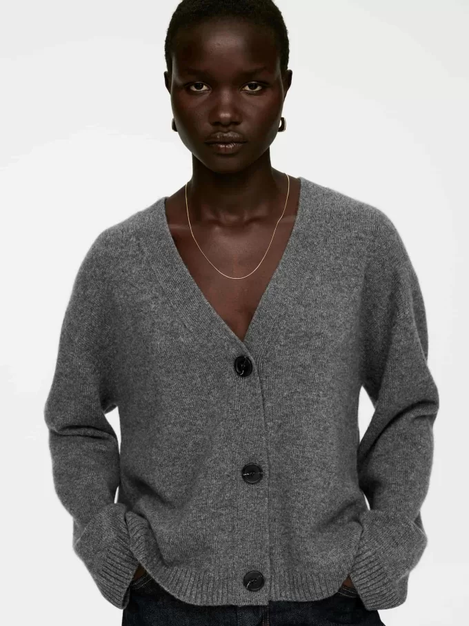 Cashmere-Wool Cardigan