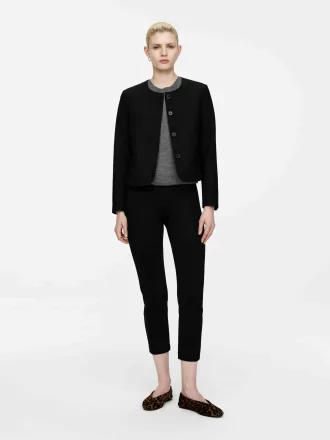 Collarless Jacket