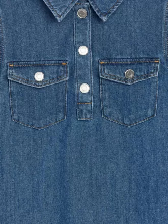 Cotton Denim Dress
