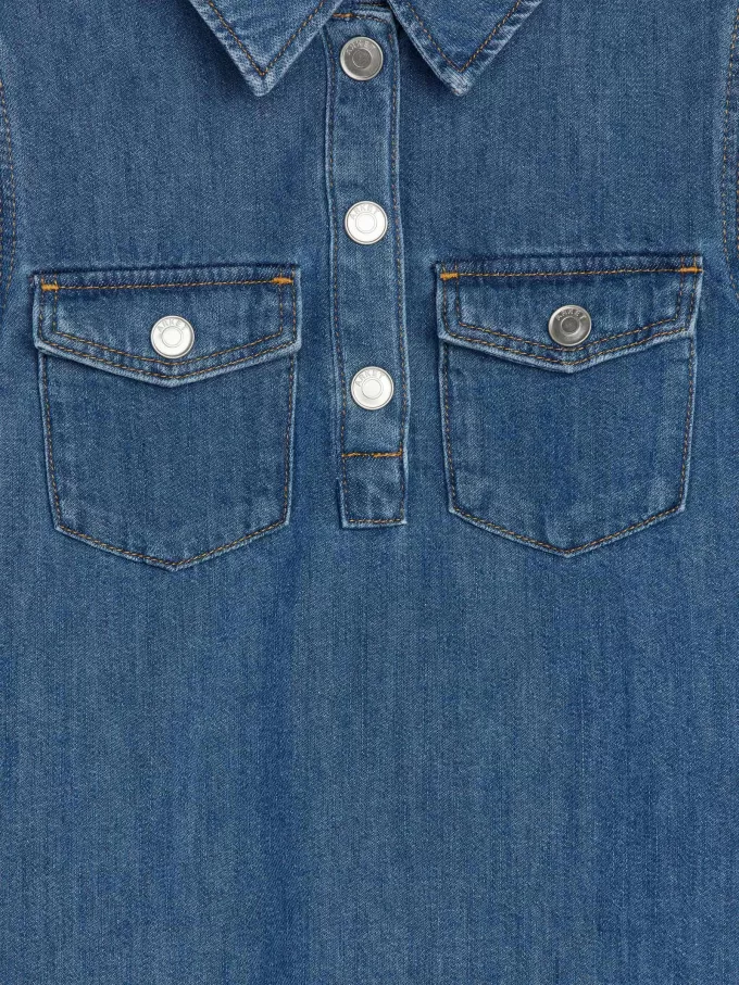 Cotton Denim Dress