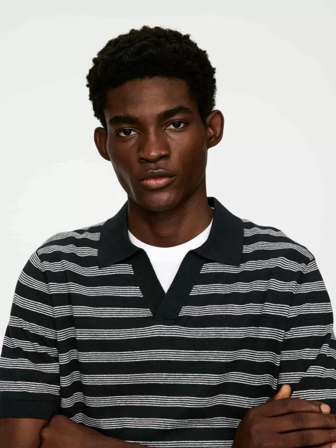 Cotton Linen Polo Shirt