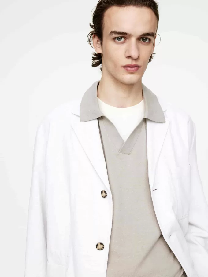 Cotton Linen Polo Shirt
