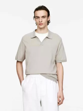 Cotton Linen Polo Shirt