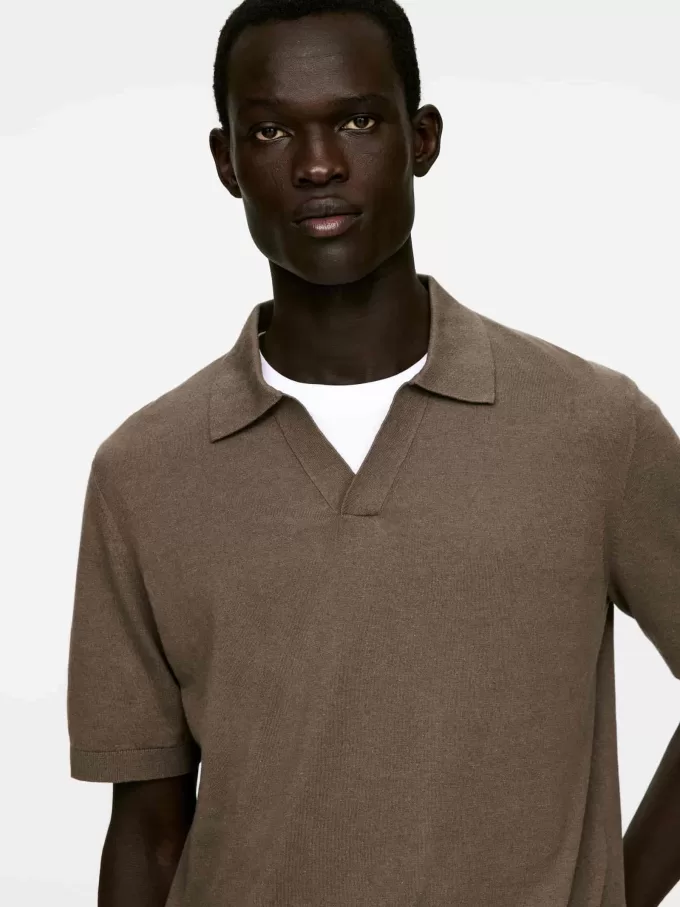 Cotton Linen Polo Shirt