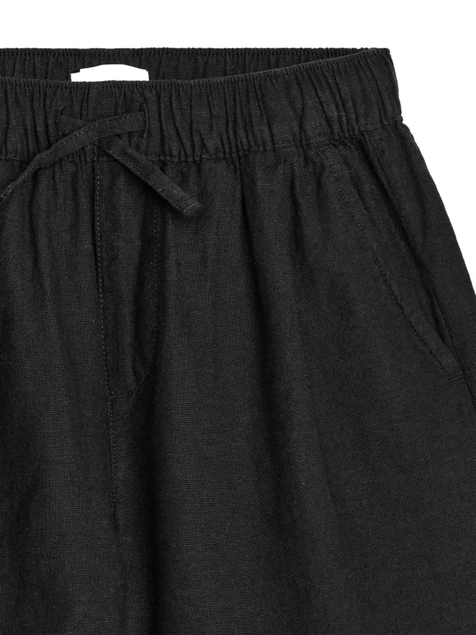 Cotton-Linen Shorts