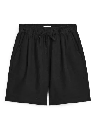 Cotton-Linen Shorts