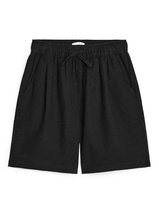 Cotton-Linen Shorts