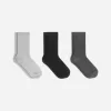 Cotton Rib Socks Set of 3
