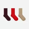Cotton Rib Socks Set of 3 Cotton Rib Socks Set of 3