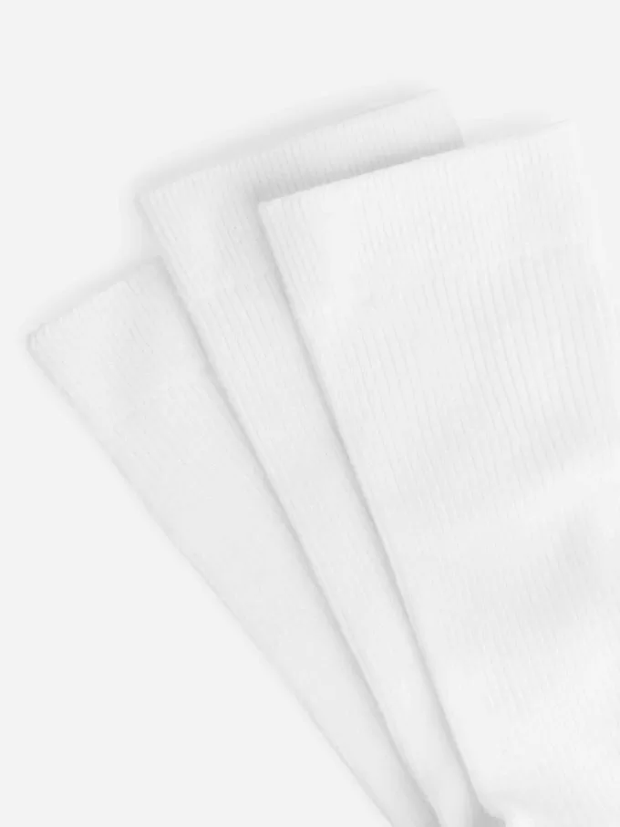 Cotton Rib Socks Set of 3