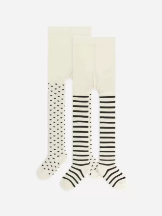 Cotton Tights, Set of 2