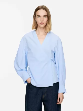 Cotton Wrap Top