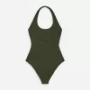 Crinkle Halterneck Swimsuit