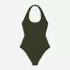 Crinkle Halterneck Swimsuit
