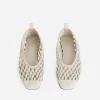 Crochet Leather Ballerina