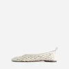 Crochet Leather Ballerina