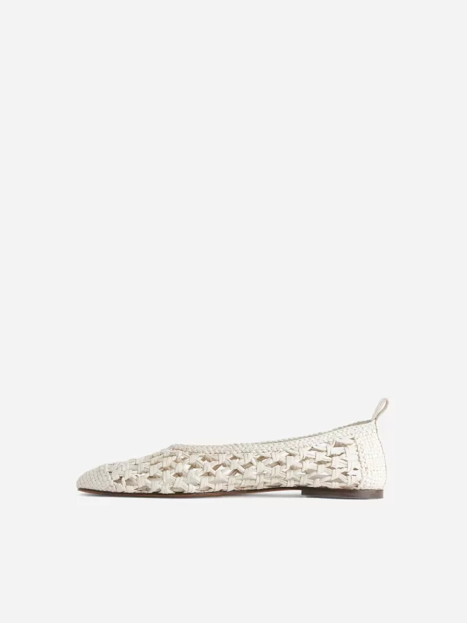 Crochet Leather Ballerina