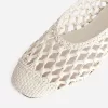 Crochet Leather Ballerina