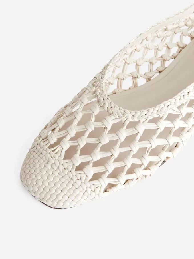Crochet Leather Ballerina