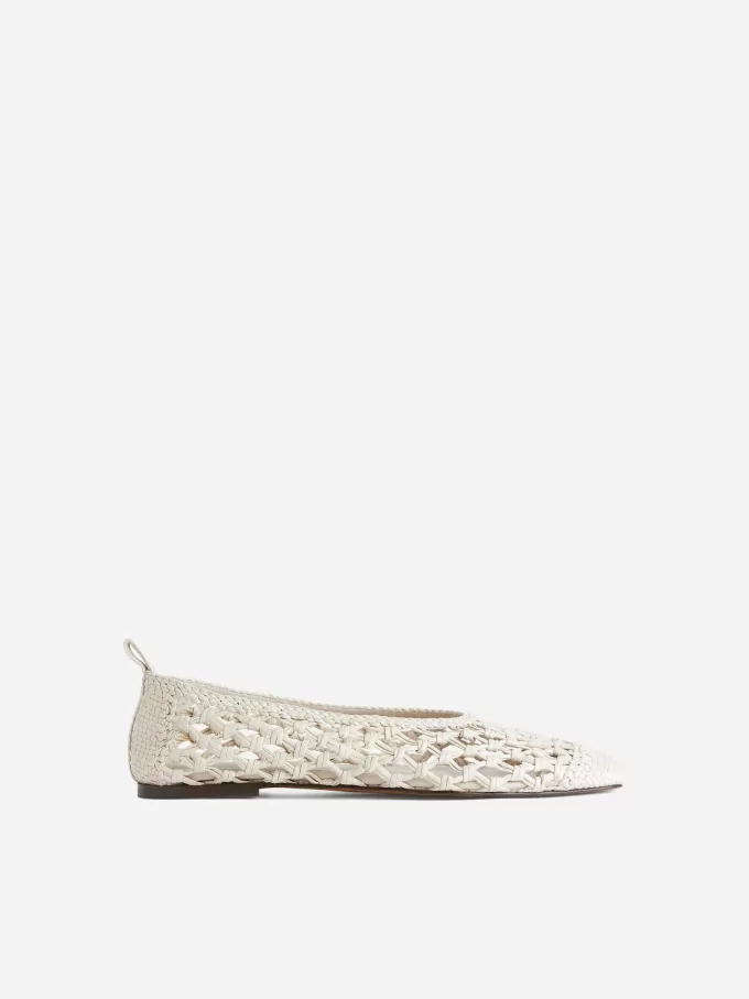 Crochet Leather Ballerina