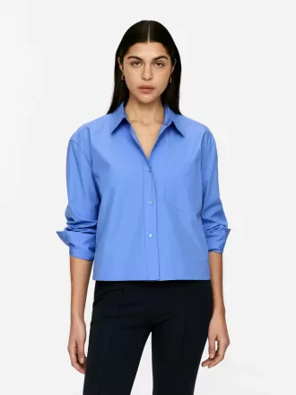 Cropped Cotton Shirt Cropped Cotton Shirt