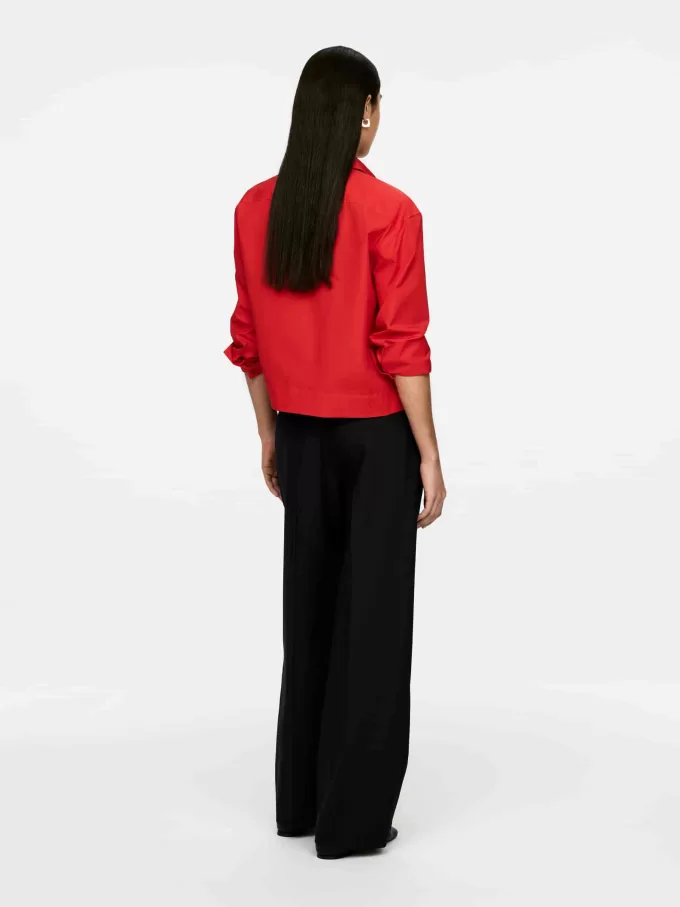 Cropped Cotton Shirt