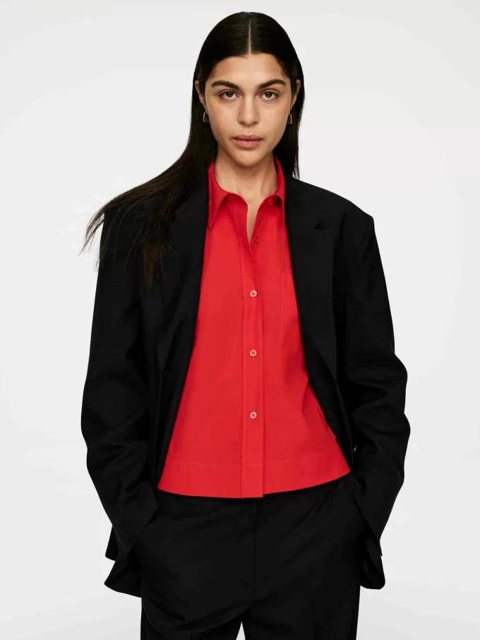 Cropped Cotton Shirt