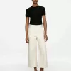 Cropped Cotton Trousers