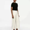 Cropped Cotton Trousers