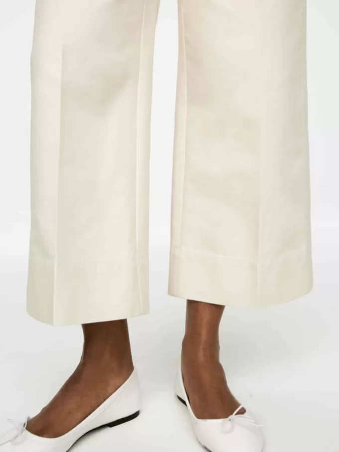 Cropped Cotton Trousers