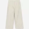 Cropped Cotton Trousers