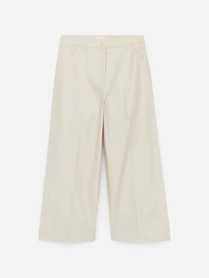 Cropped Cotton Trousers